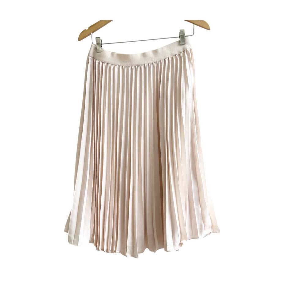 Grace Karin Midi Skirt Women's L Blush Pink Pleated Elastic Waist Coquette